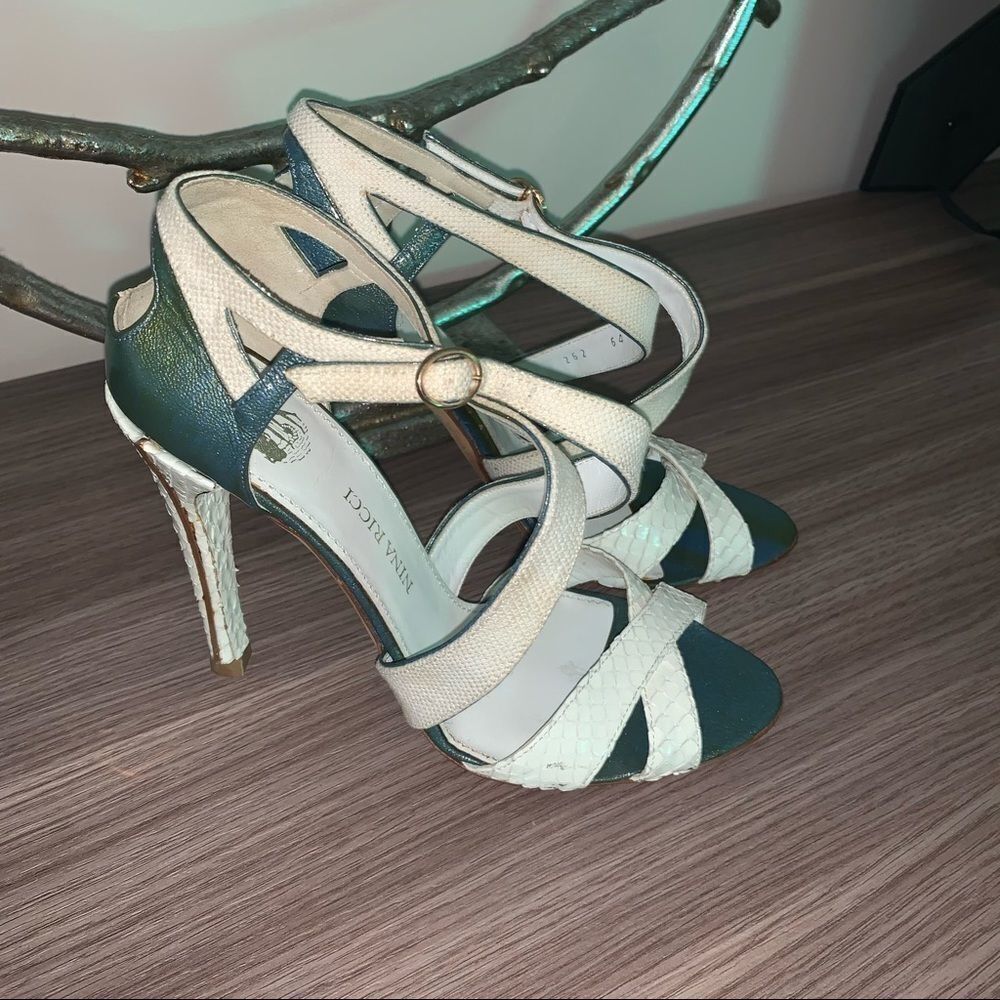 Nina Ricci Python heels sandals - Picture 3 of 16